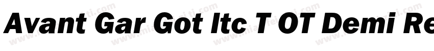 Avant Gar Got Itc T OT Demi Regular字体转换